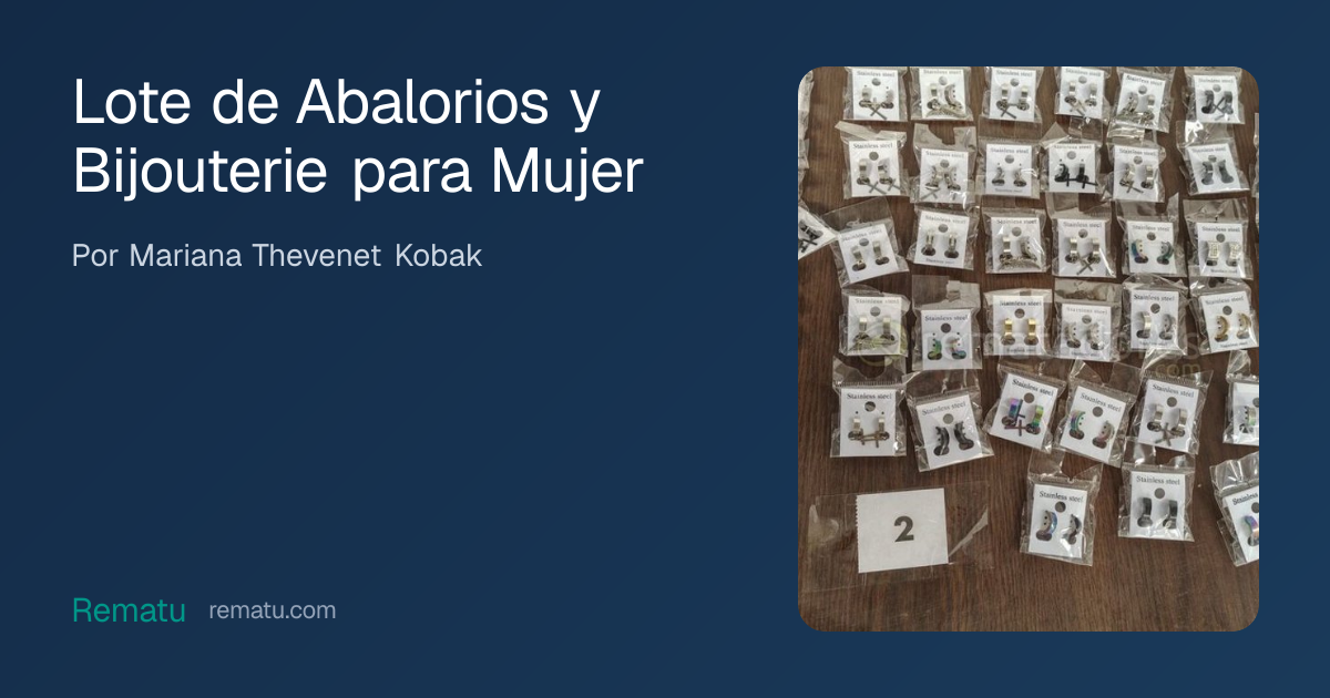 Lote de Abalorios y Bijouterie para Mujer