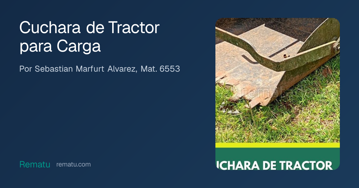 Cuchara de Tractor para Carga