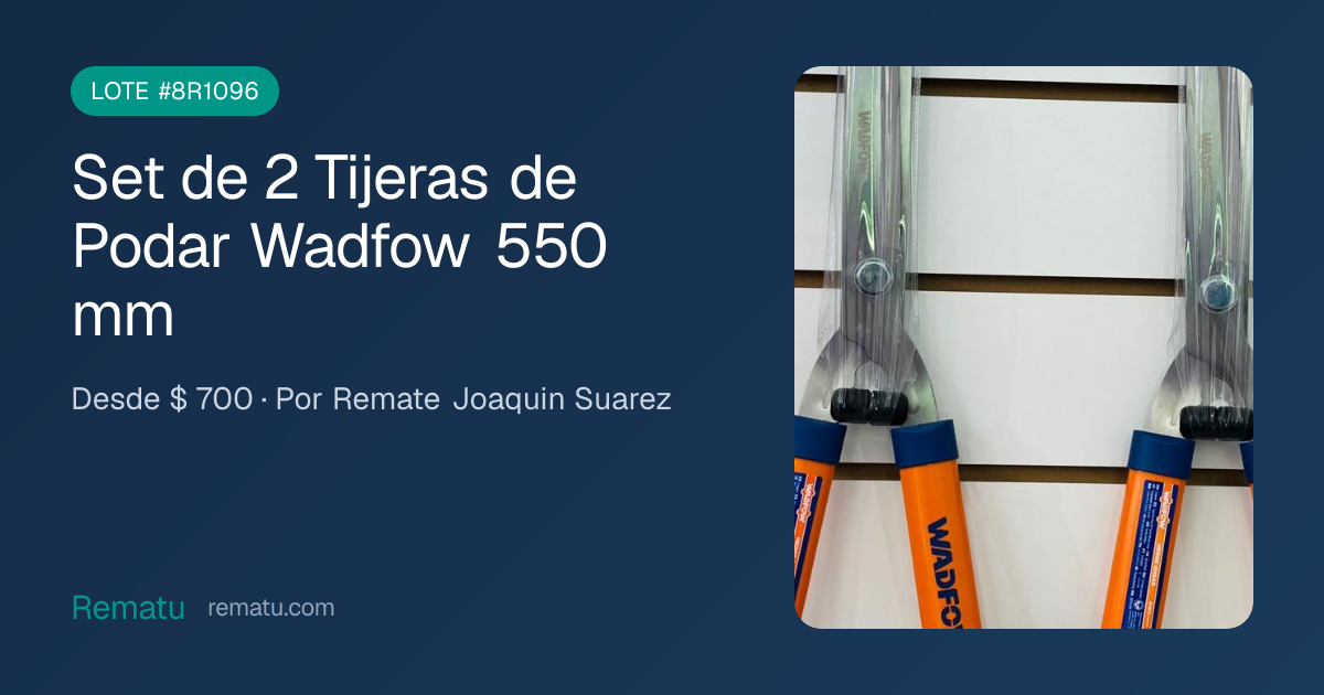 Set de 2 Tijeras de Podar Wadfow 550 mm - Lote #8R1096