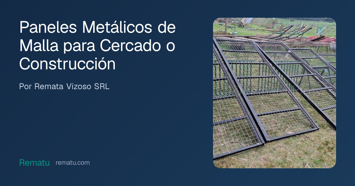 Paneles Metálicos de Malla para Cercado o Construcción